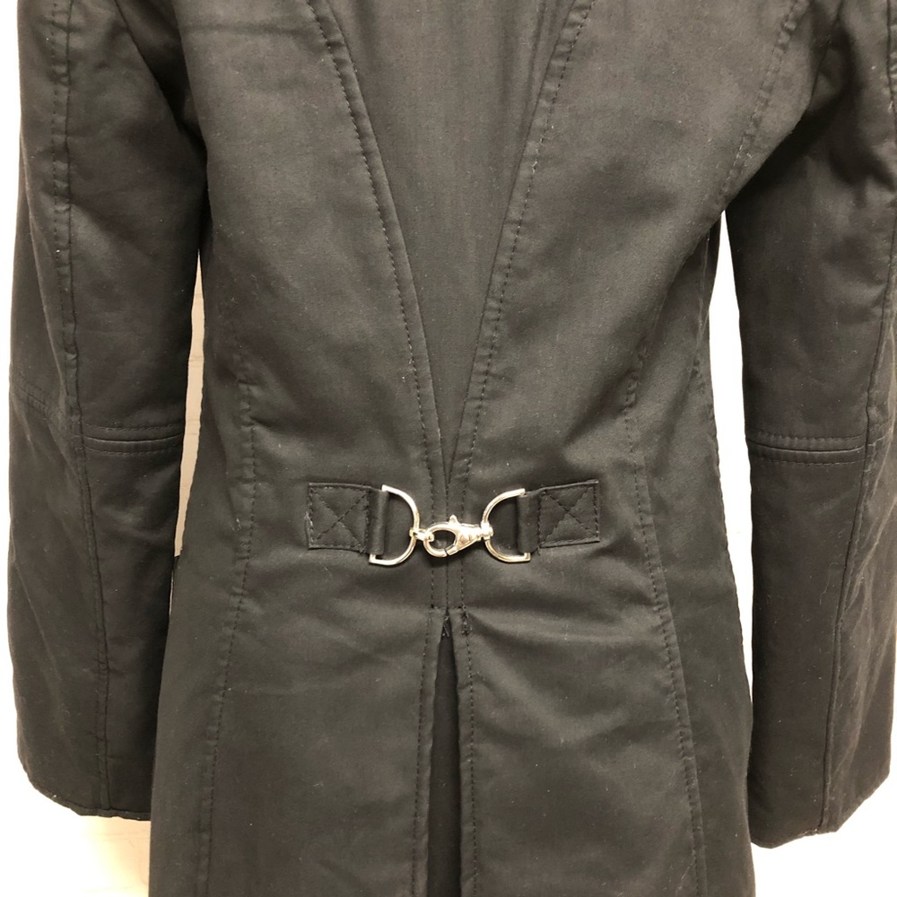 COPY - MOSCHINO Jeans Black Coat W/ Latch Detail - Picture 6 of 6